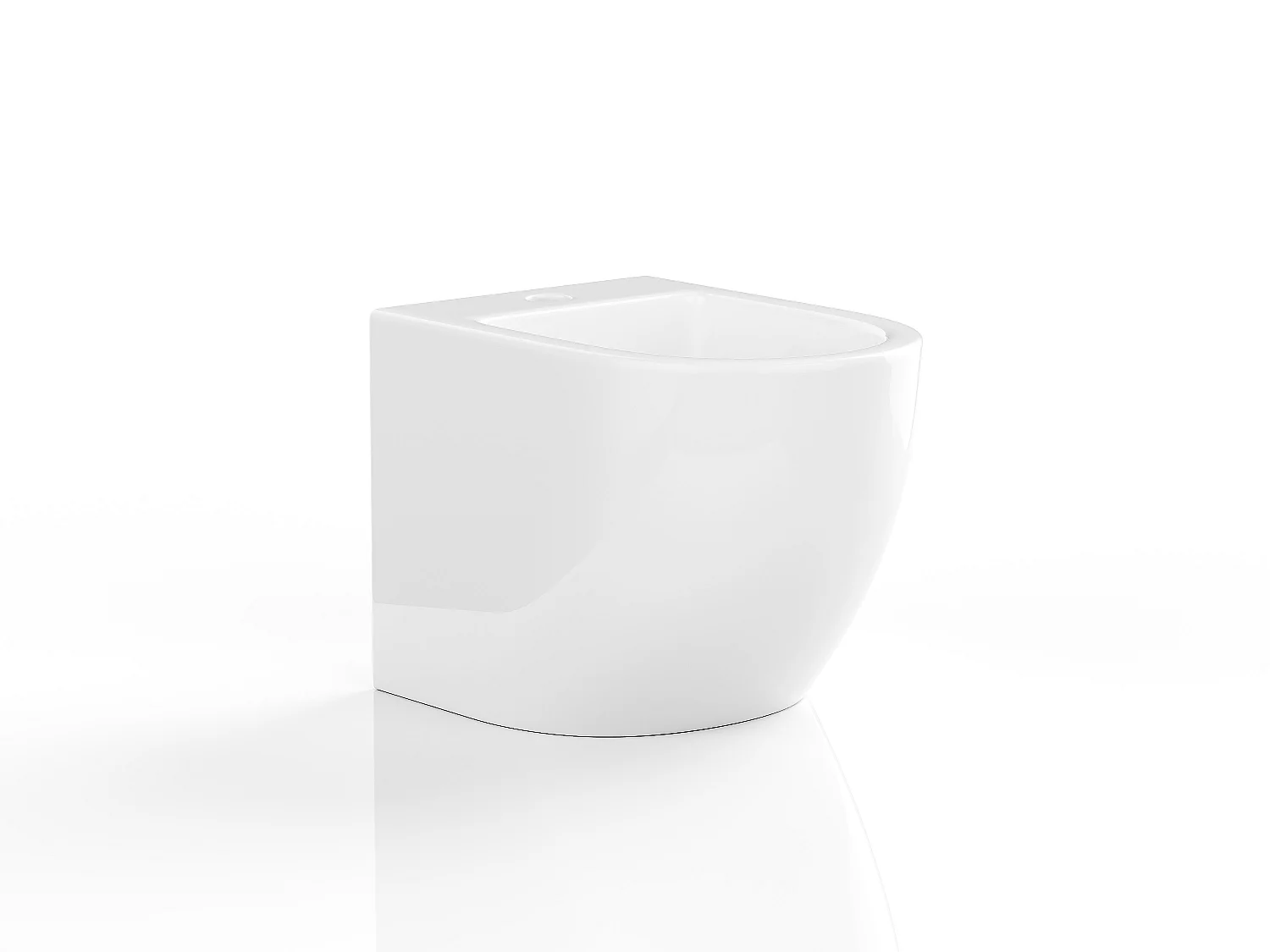 Pack bidet blanc en céramique avec bâti-support - AMARUM
