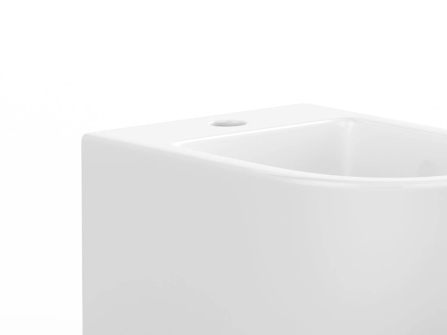 Pack bidet blanc en céramique avec bâti-support - AMARUM