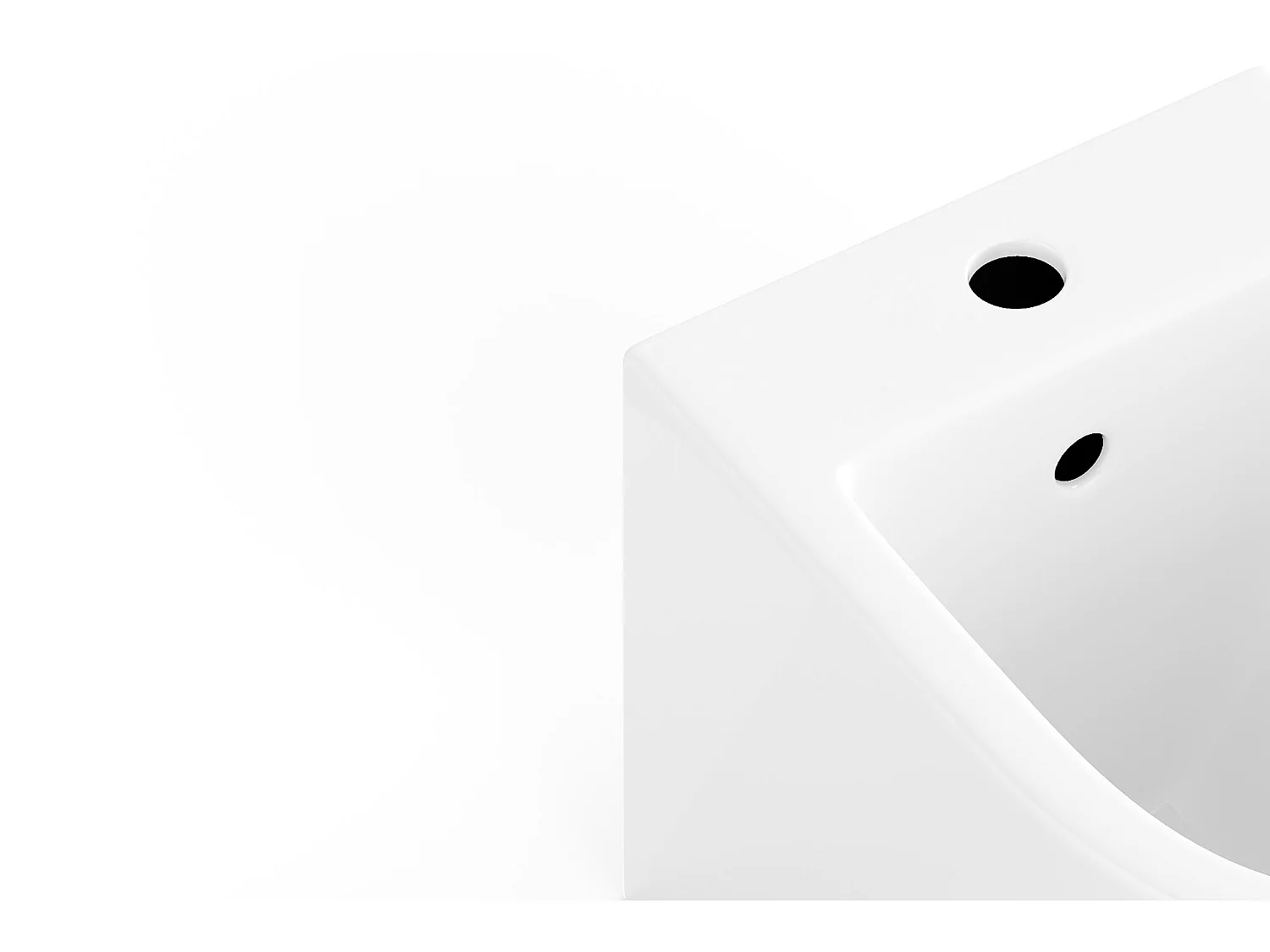 Pack bidet blanc en céramique avec bâti-support - AMARUM