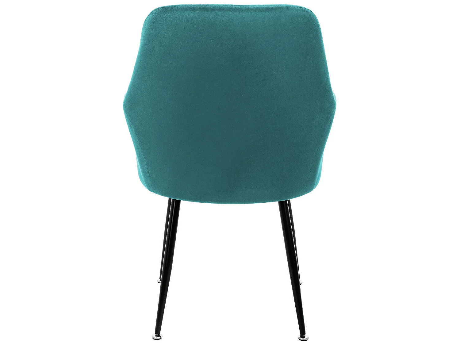 Set 4x chaises salle à manger/cuisine velours turquoise fauteuils retro/moderne