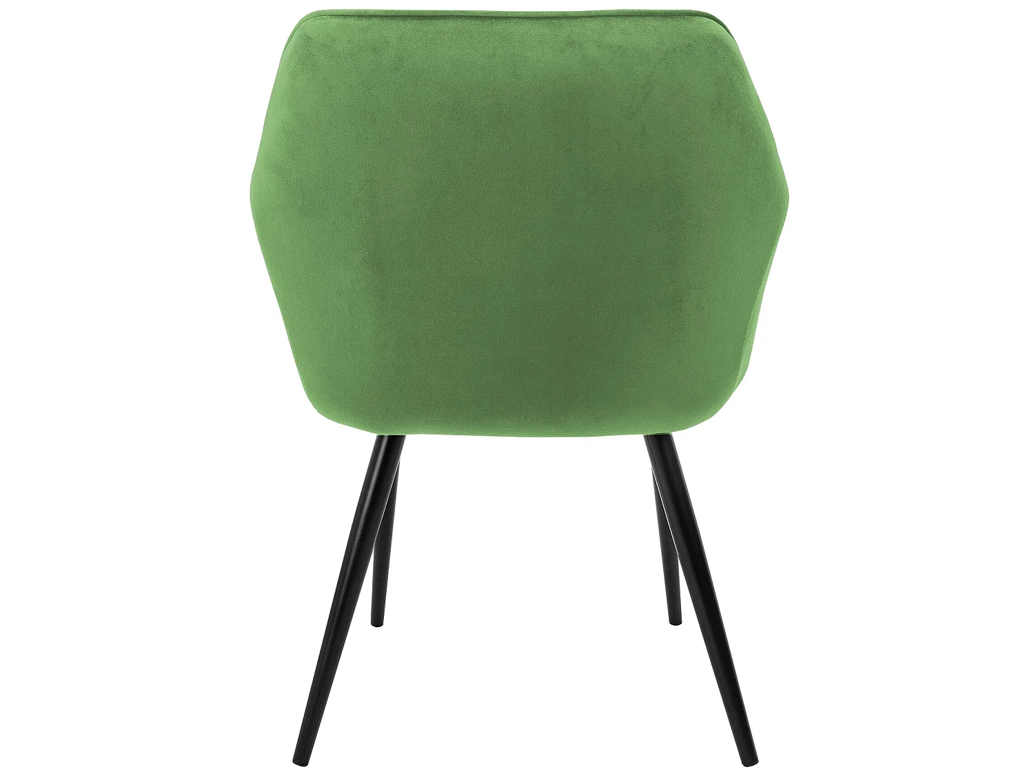 Lot de 4x chaises de salle à manger rembourrée en velours fauteuils salon vert