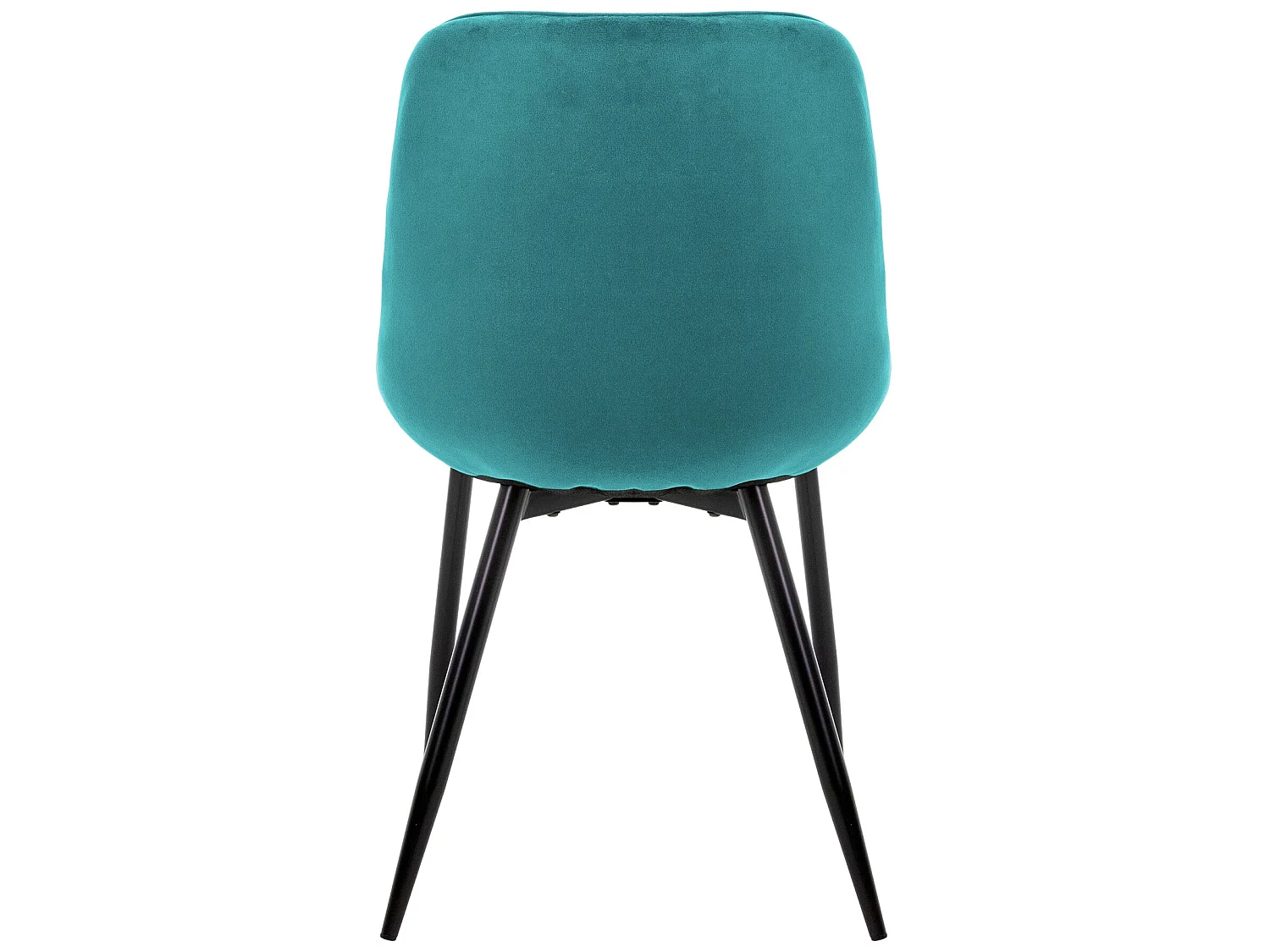 Sedie da sala da pranzo con schienale e braccioli Set di 2 sedie in velluto turchese con gambe in metallo ML-Design