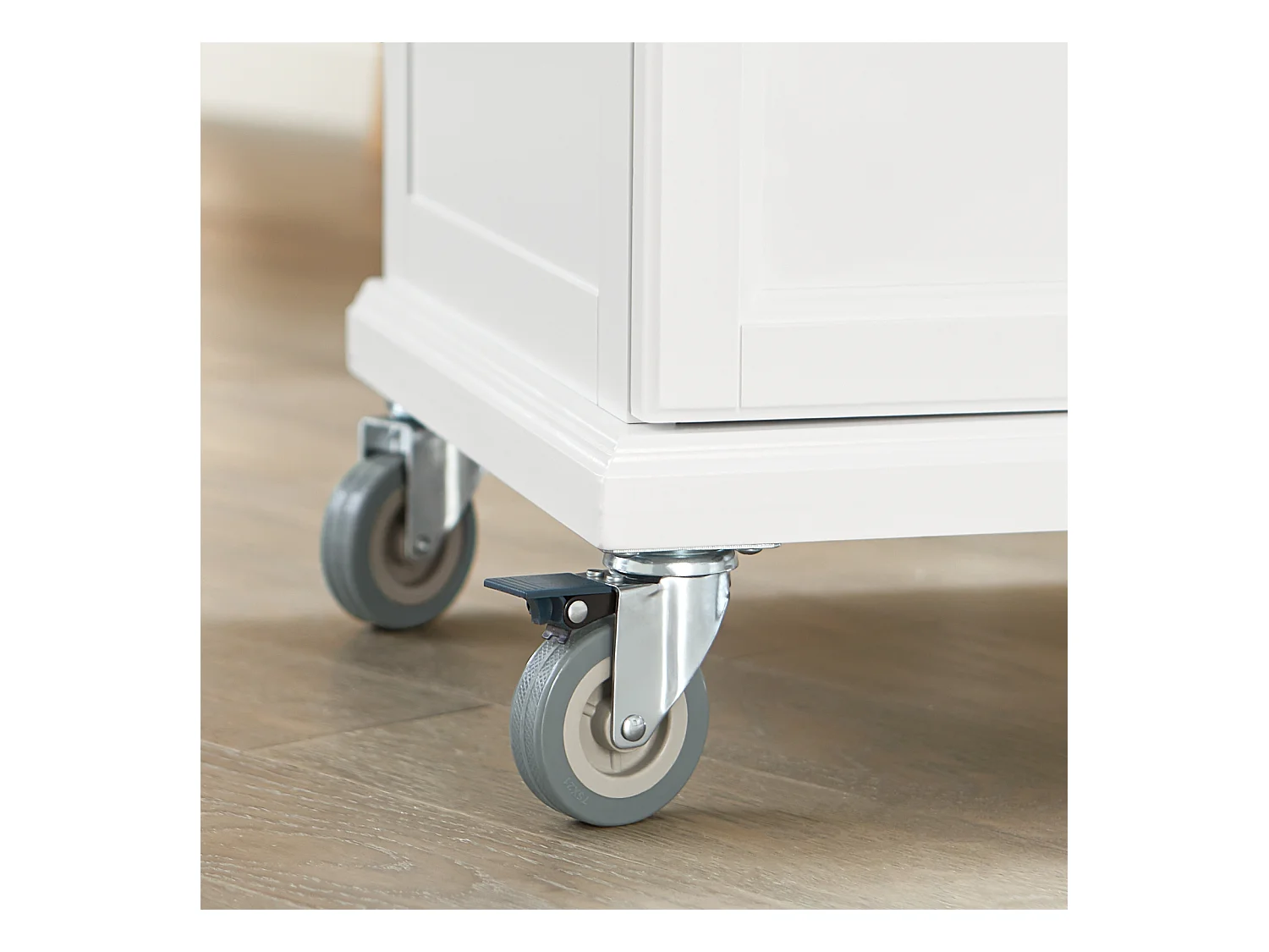 Luxus-Carrito de Cocina con Piso, Estantería de Cocina, Carrito de Servir de Bambú L66xP46xA91cm, FKW13-WN SoBuy ES