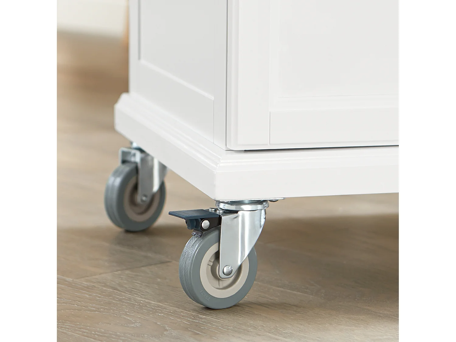 Luxus-Carrito de Cocina con Piso, Estantería de Cocina, Carrito de Servir de Bambú L66xP46xA91cm, FKW13-WN SoBuy ES