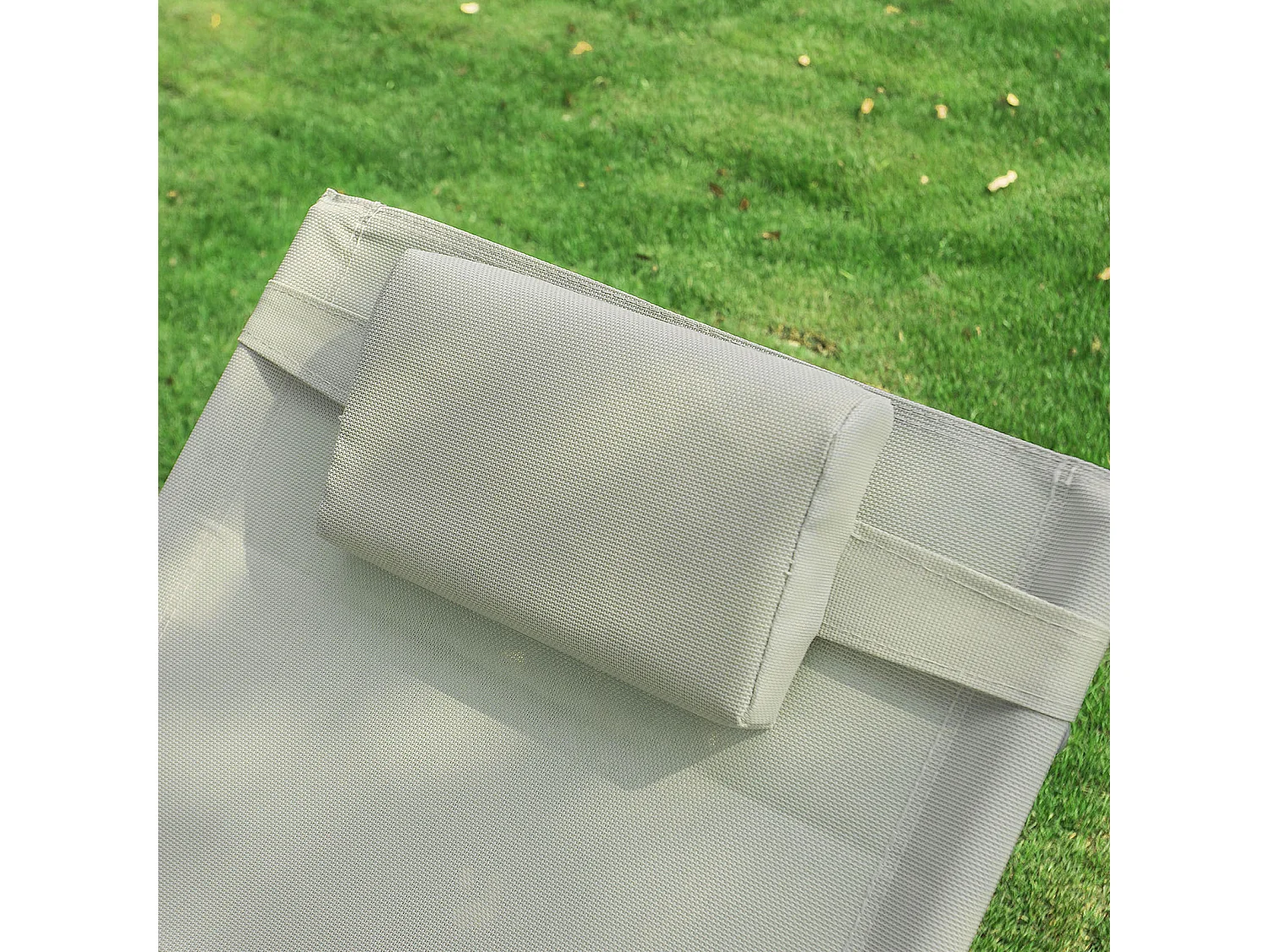 Set de 2 mecedoras,Jardín Mecedora con reposapiés, Hamaca de jardín, Tumbona ergonómica, Beige, OGS28-MIx2 SoBuy ES