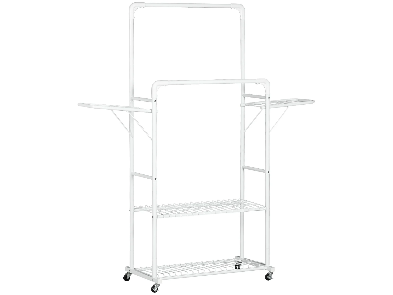 Tendedero de ropa blanco 153x43.7x171 cm HOMCOM