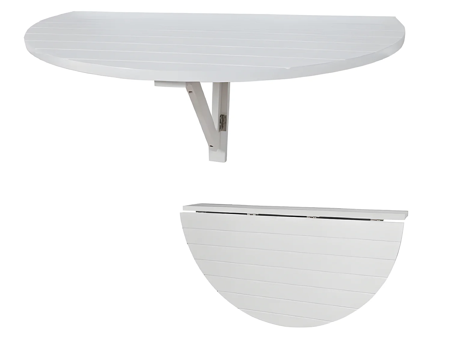 Table Murale Rabattable Table de Cuisine Pliante Table à Rabat Pour Enfant Pliable Blanc, FWT10-W