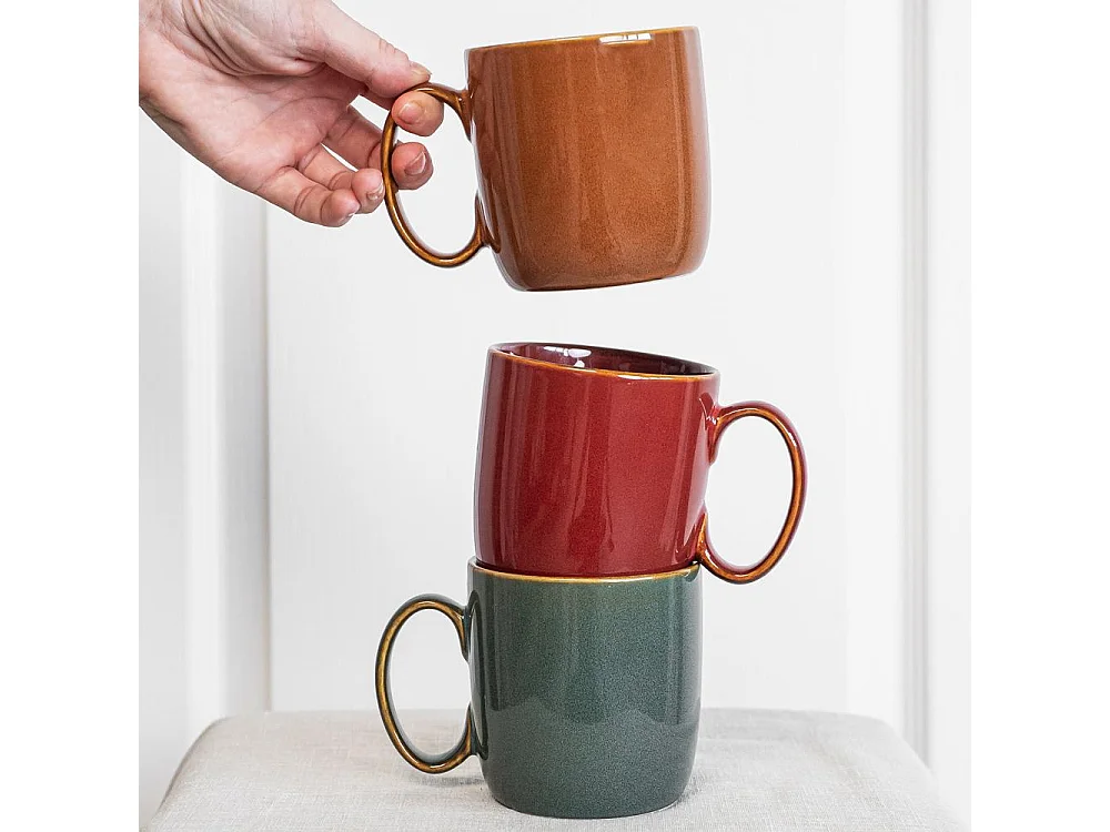 Mug Elyas rouge 38 cl (lot de 6)