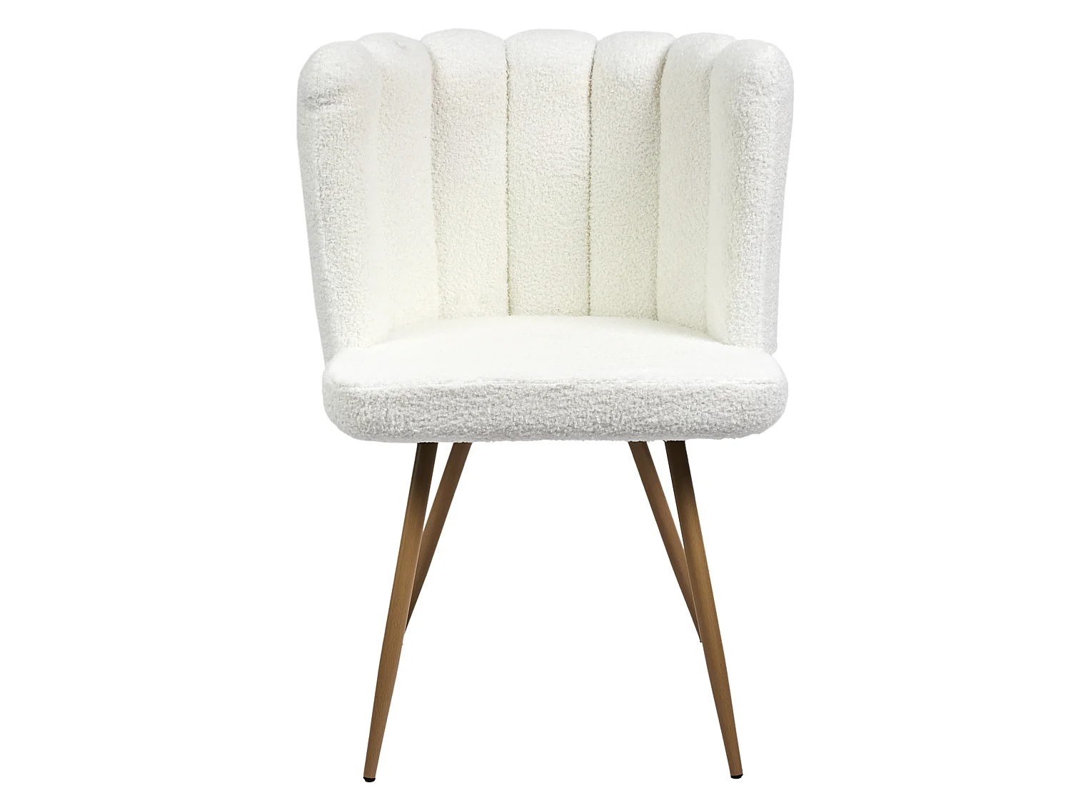 Lot de 2 Chaises - HOME DECO FACTORY - Ariel - Velours - Blanc et Noir