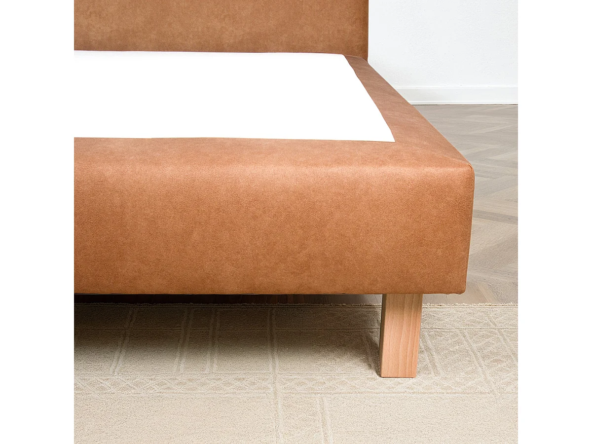 BELLECOUR LITERIE | Pied de lit carré en bois Noir Hauteur 10 cm (vendu à l'unité)