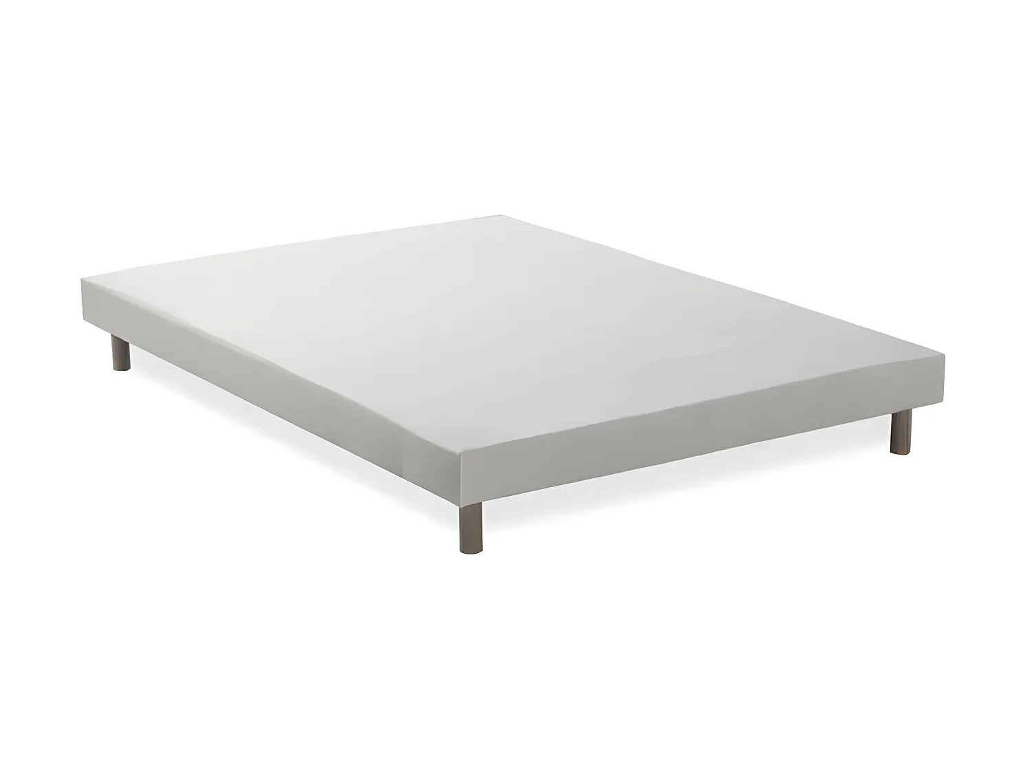 FINLANDEK Rakenne Sommier tapissier a lattes 160 x 200 - Bois massif blanc + pieds