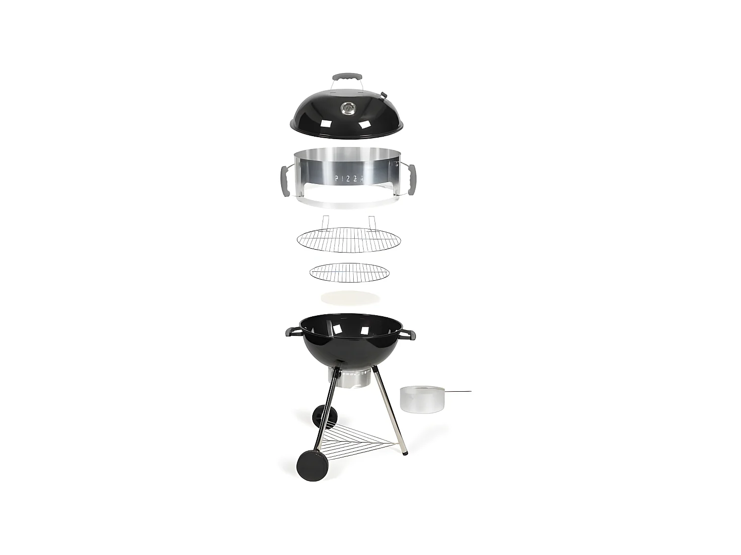 Livoo Barbecue four à pizza 54cm noir - doc271