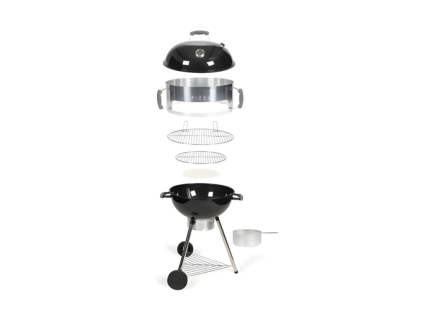 Livoo Barbecue four à pizza 54cm noir - doc271