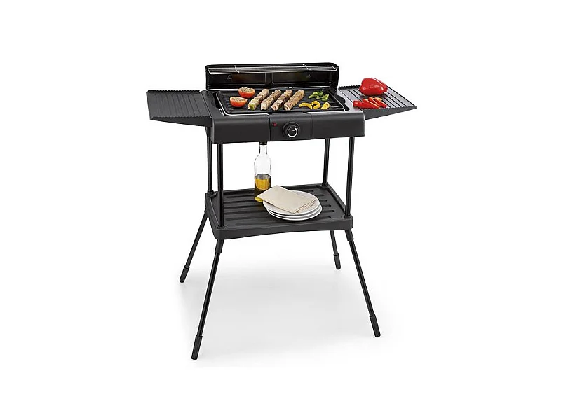 Kitchen Chef Barbecue électrique sur pieds 2000w noir - ksbbq1703