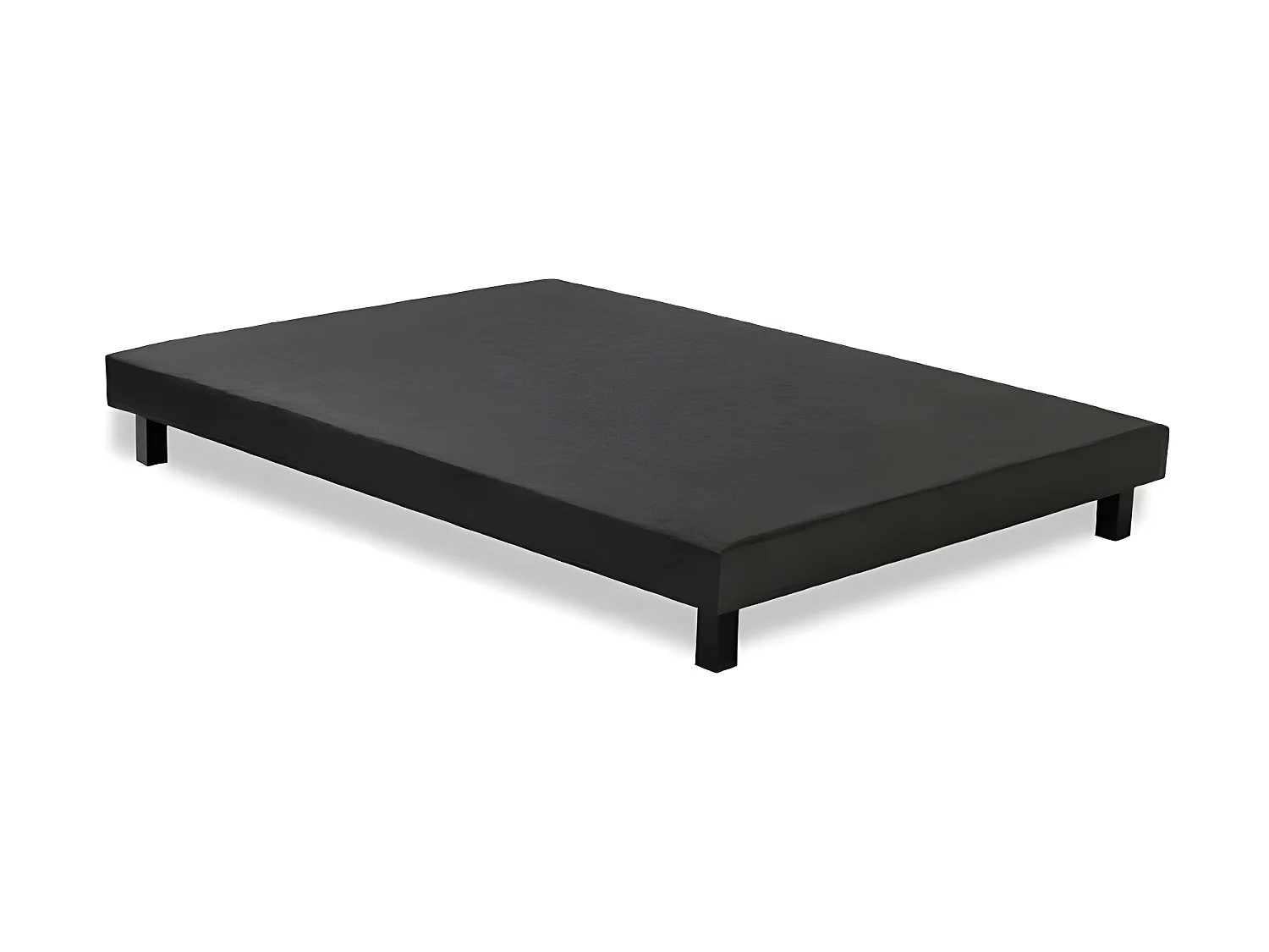 Rete a doghe imbottita 160x200 in legno massiccio grigio antracite + piedi - RAKENNE FINLANDEK