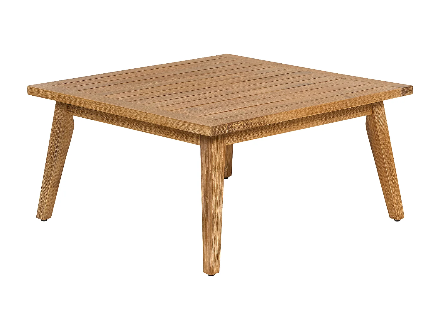 Ensemble de canapés d'angle de jardin 5 places ALCAMO Côté droite Acacia Beige clair