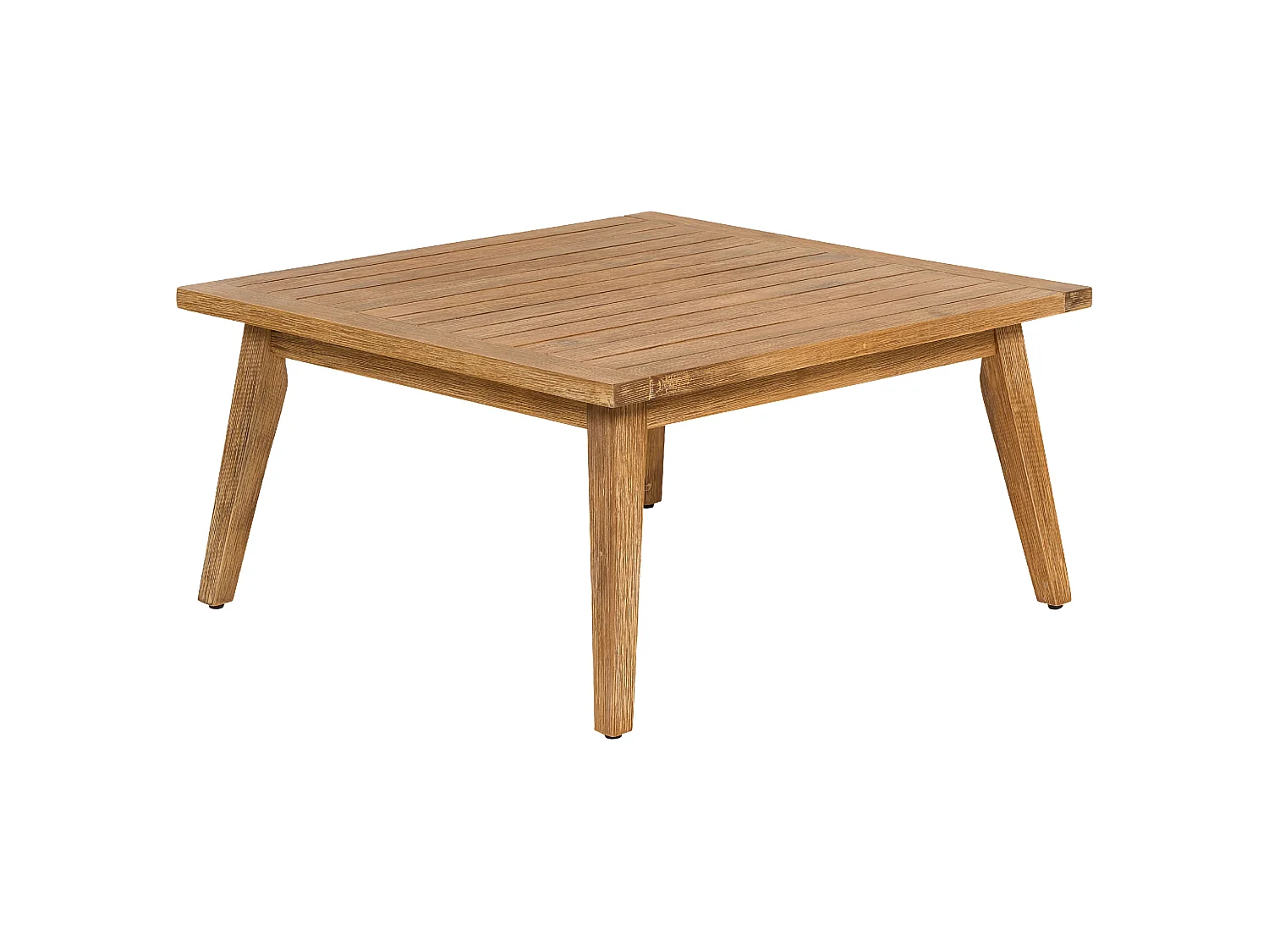 Garten Ecksofa mit Tisch 5-Sitzer ALCAMO linksseitig Akazienholz Hellbeige