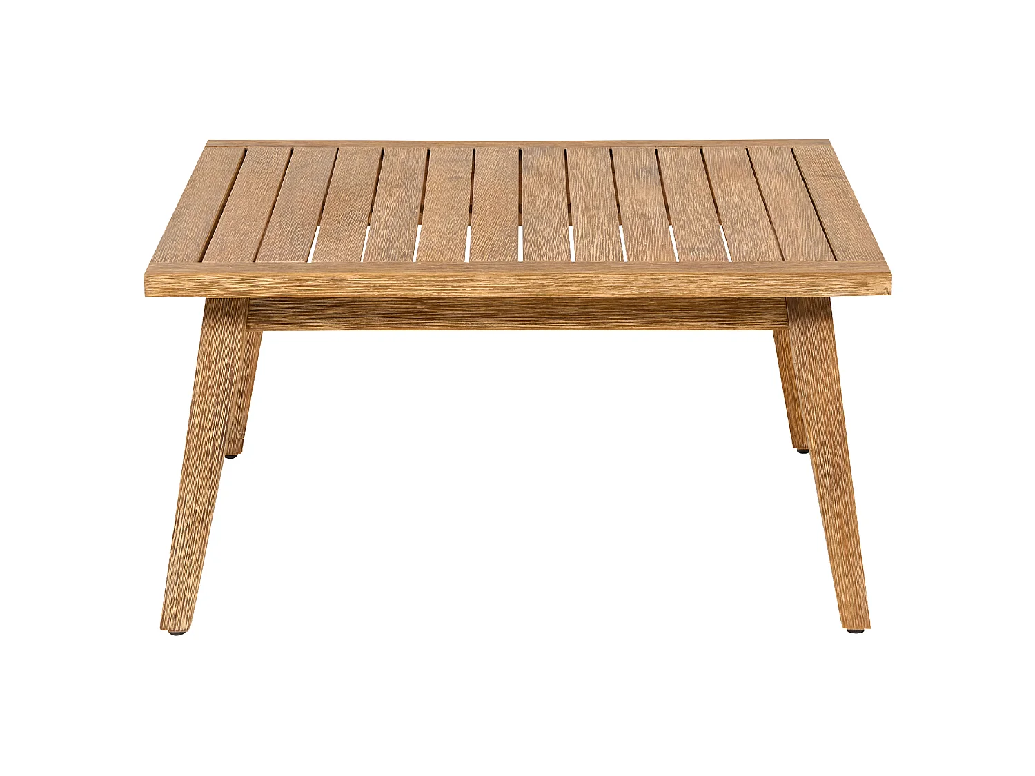 Garten Ecksofa mit Tisch 5-Sitzer ALCAMO linksseitig Akazienholz Hellbeige