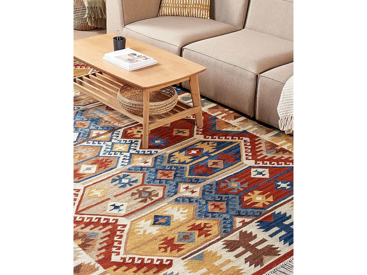 Tapis VANASHEN Multicolore 200 x 300 cm Laine Kilim