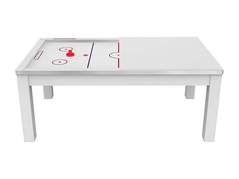 Table de Air Hockey Convertible "Calgary" 213cm Blanc