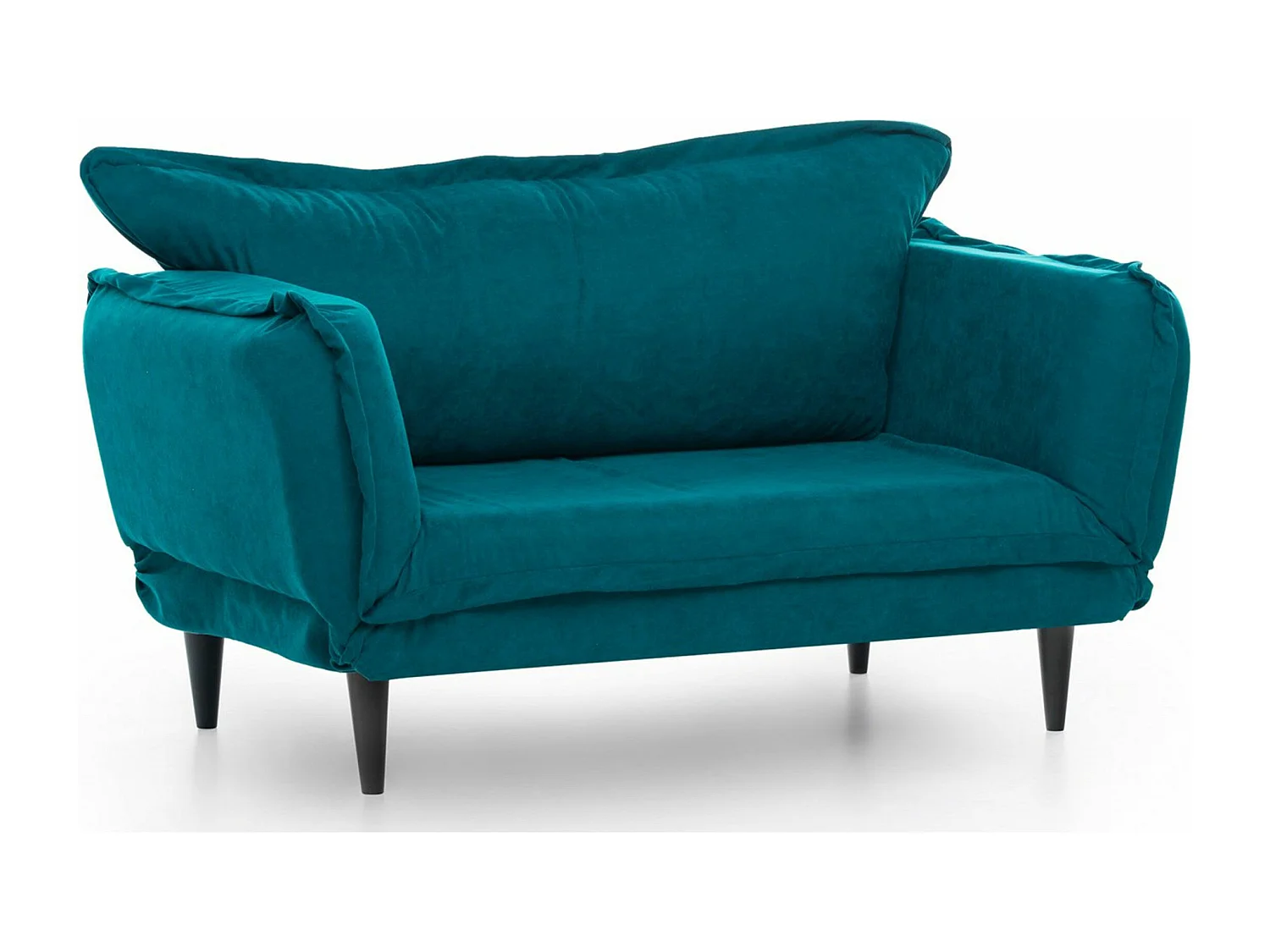 Sofá Altadena 264, Turquesa, 200x70x85cm, Tapiz, Patas: Madera, Parcialmente montado