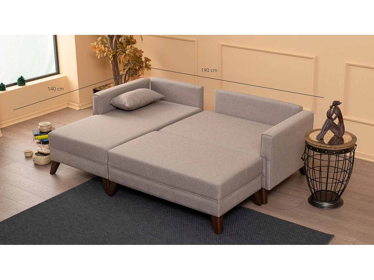 Set di mobili imbottiti Altadena B100, Funzione di sonno, Arazzo