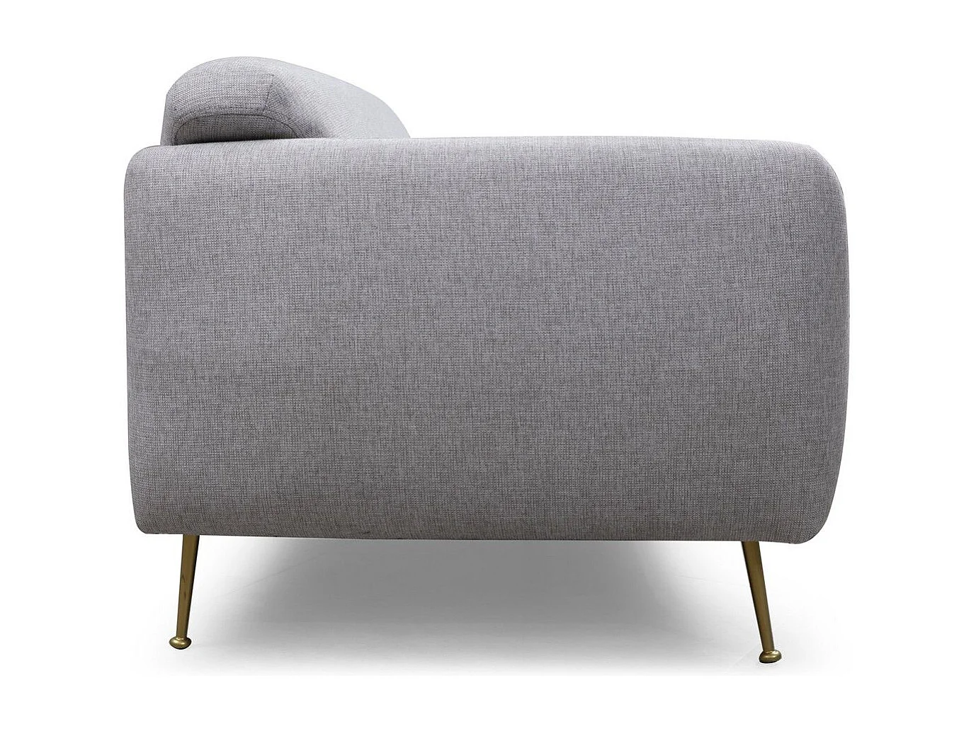 Sofá Altadena 192, Gris, 214x98x85cm, Tapiz, Patas: Metal