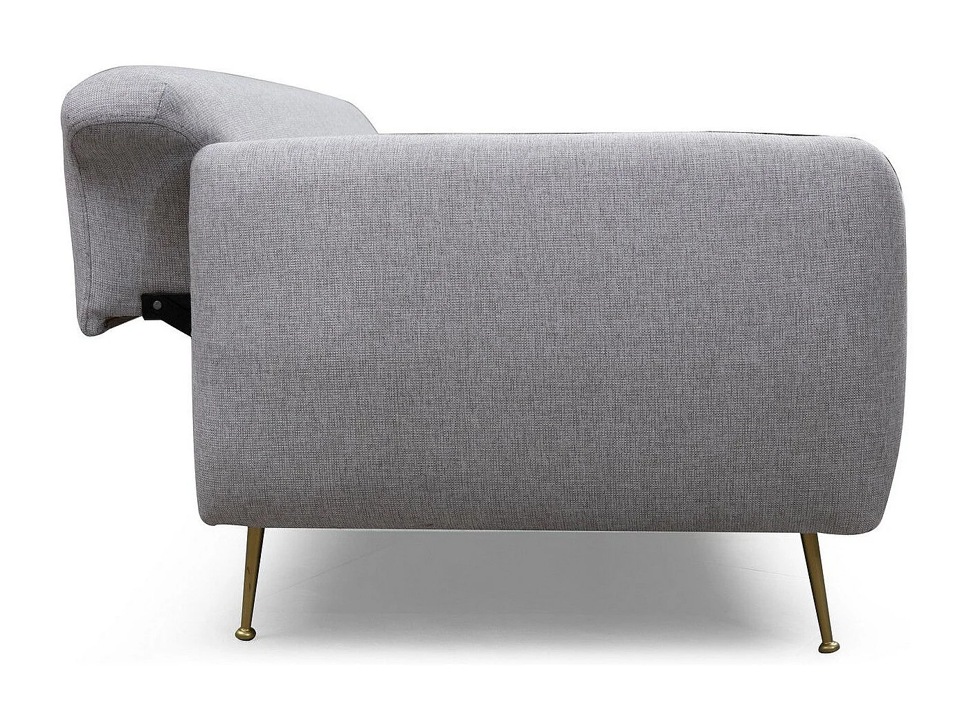 Sofá Altadena 192, Gris, 214x98x85cm, Tapiz, Patas: Metal