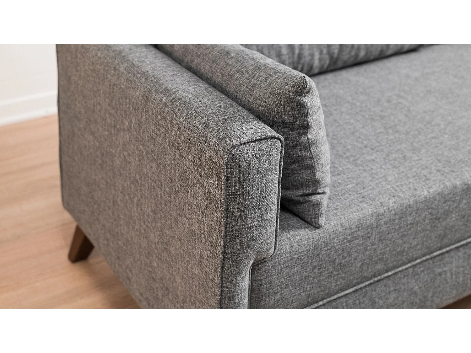 Canapé 3 places convertible Hermoso Tissu Gris