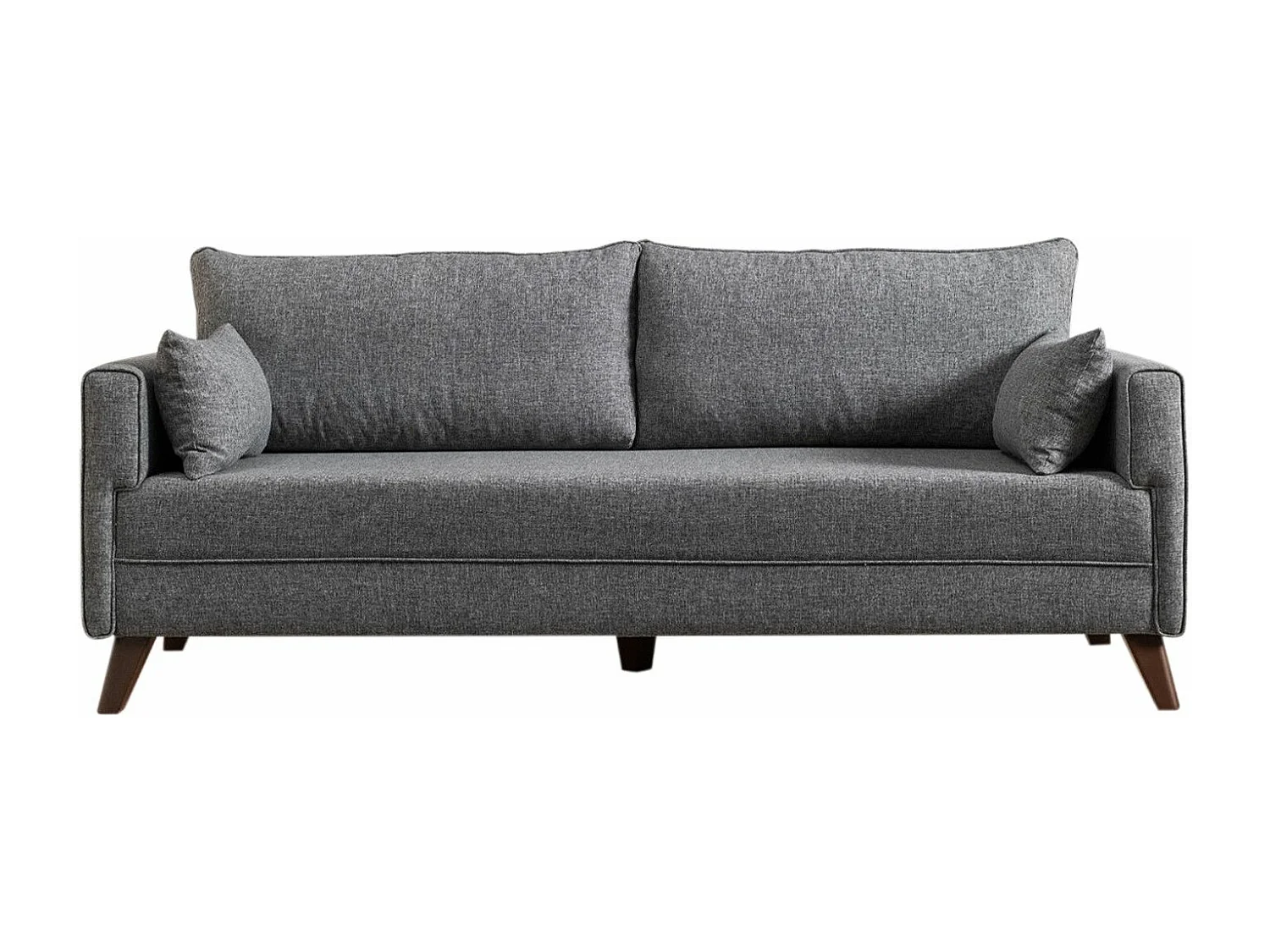 Canapé 3 places convertible Hermoso Tissu Gris
