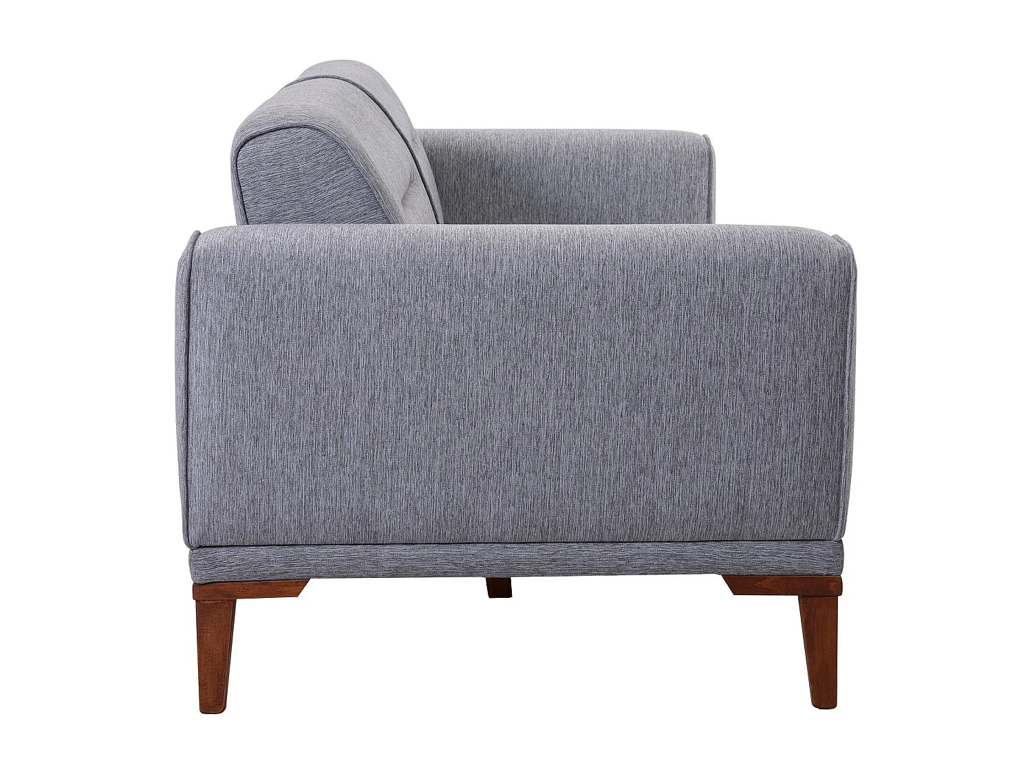 Canapé 3 places convertible et table d'appoint Agios Tissu Gris