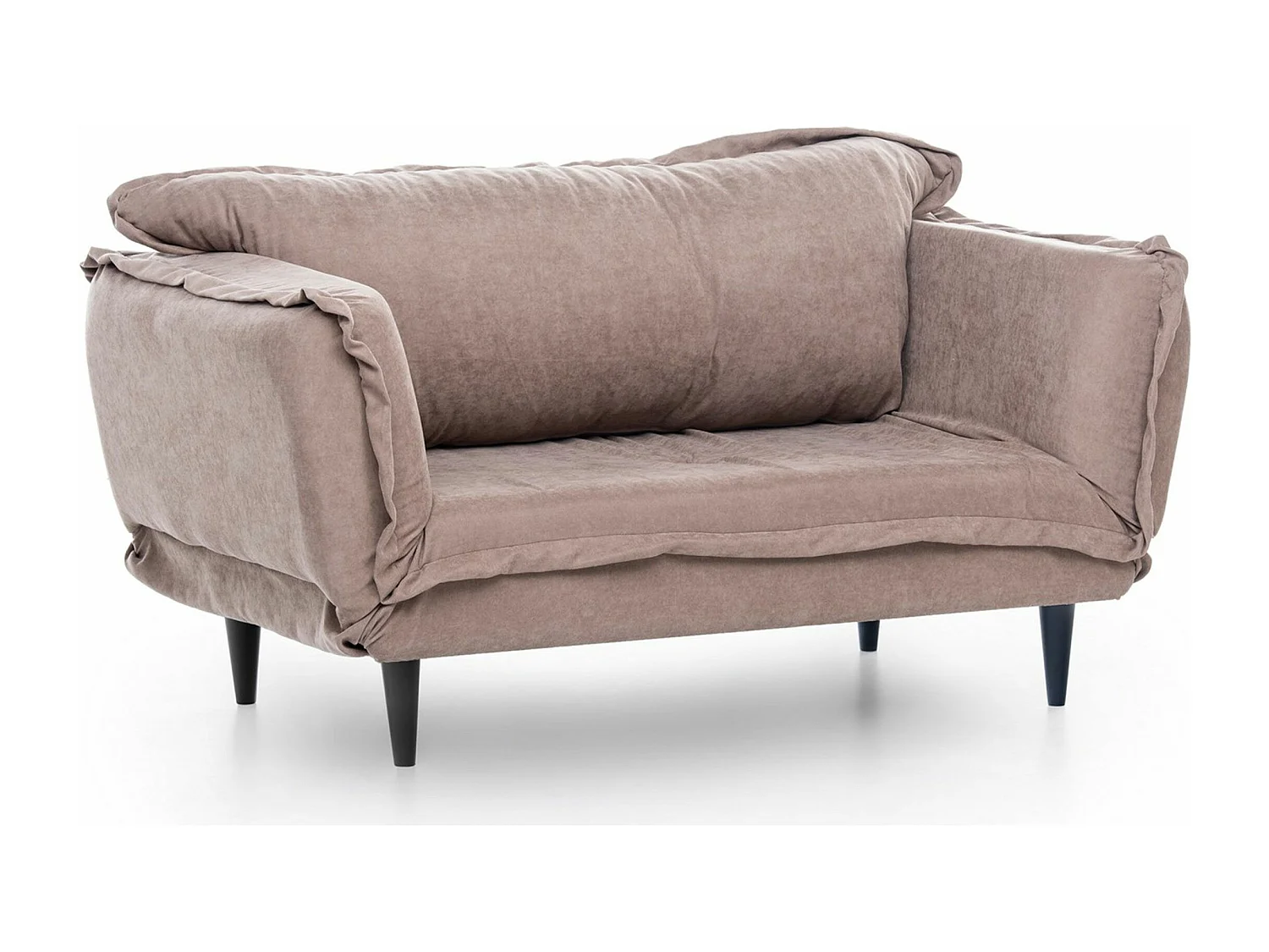 Sofá Altadena 264, Rosa, 200x70x85cm, Tapiz, Patas: Madera, Parcialmente montado