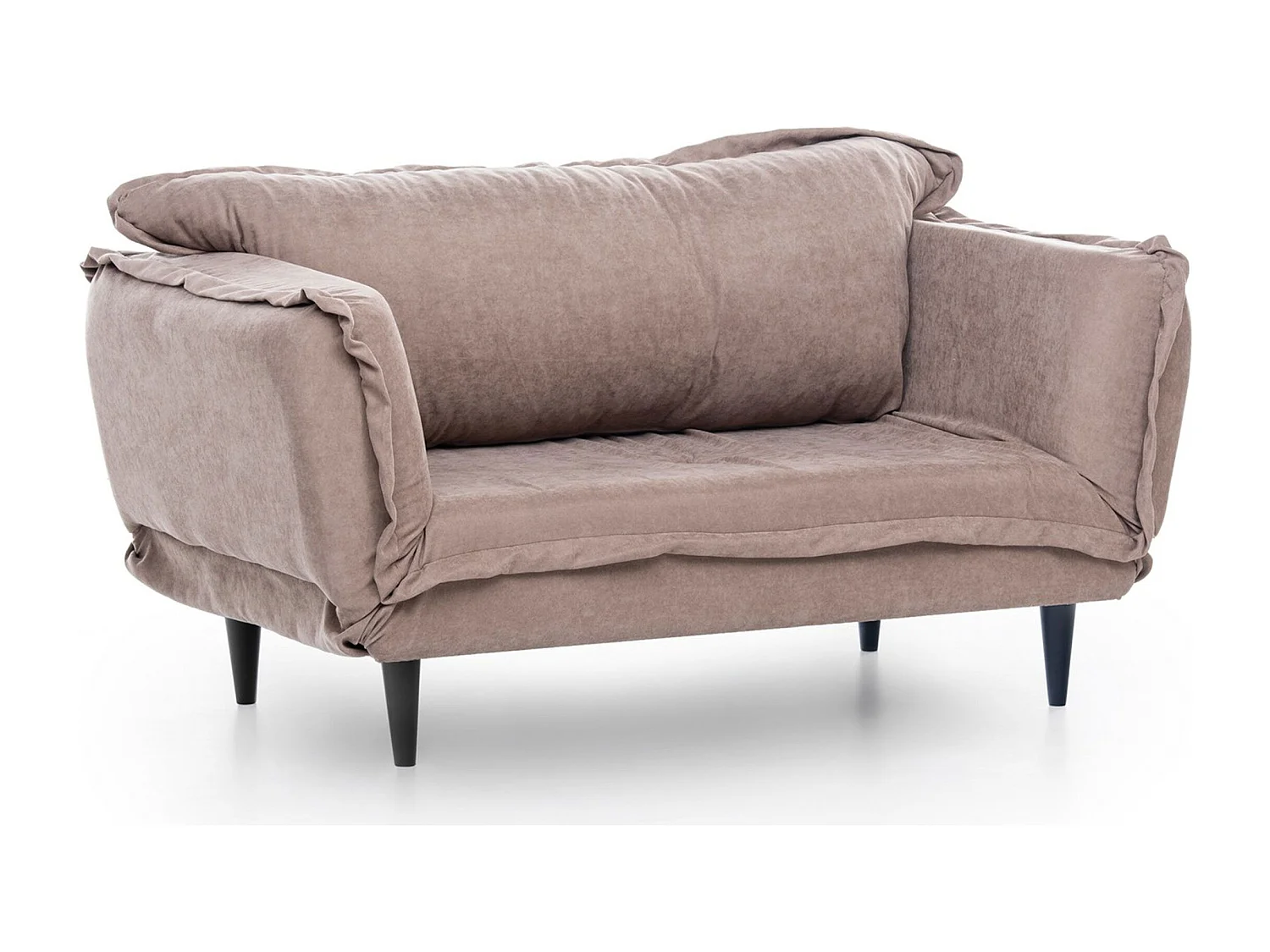 Sofá Altadena 264, Rosa, 200x70x85cm, Tapiz, Patas: Madera, Parcialmente montado