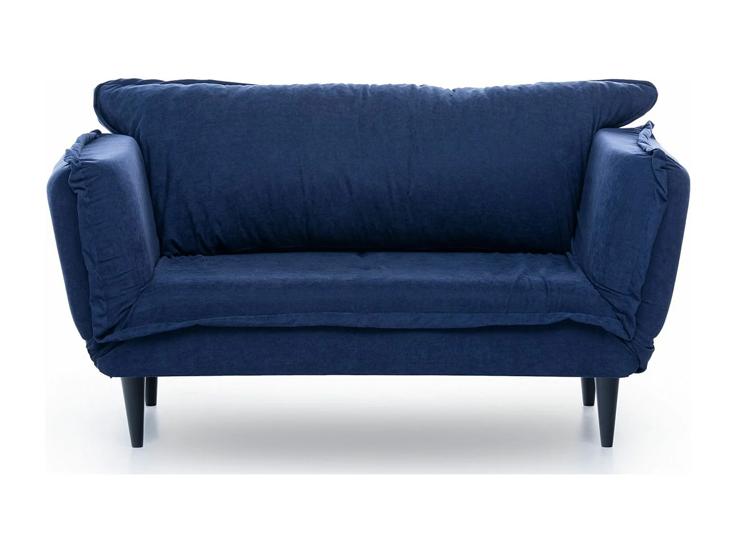 Canapé 2 places convertible Ballas Tissu Bleu marine