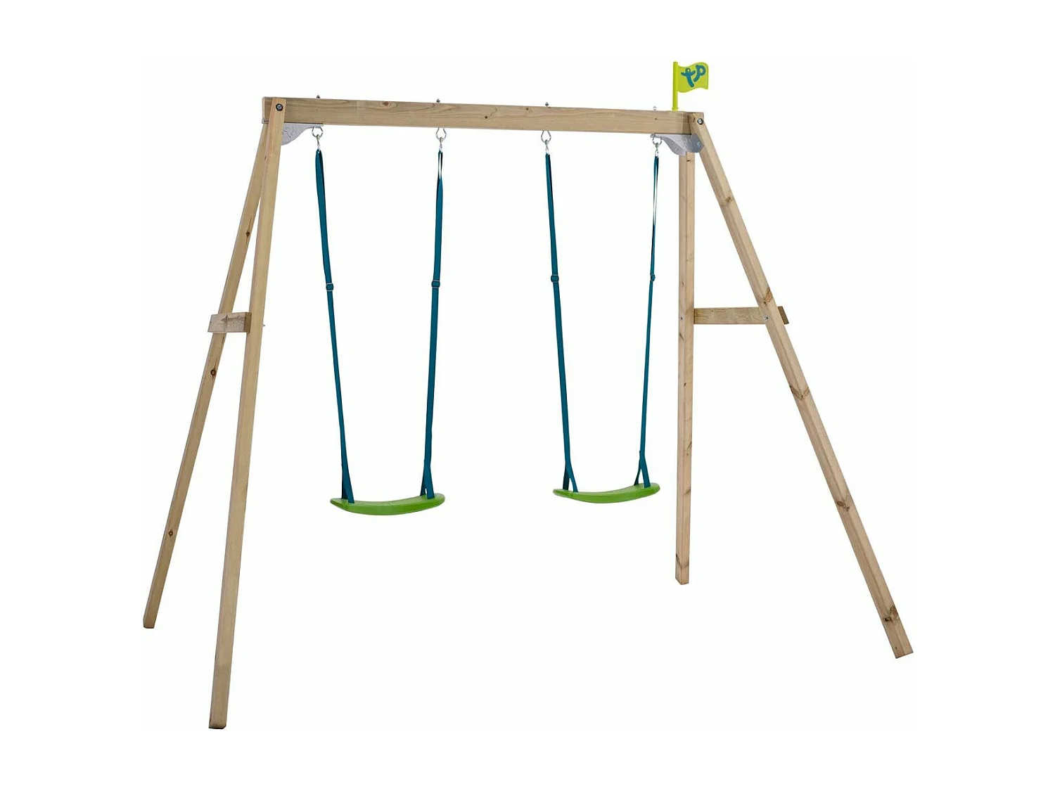 Portique en bois balançoire Forest 2 balançoires