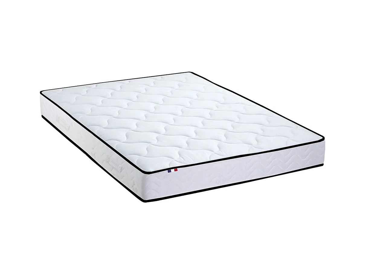 Matelas Ressorts + Mémoire de forme ELOISE - Made in France Dimensions - 140 x 190 cm