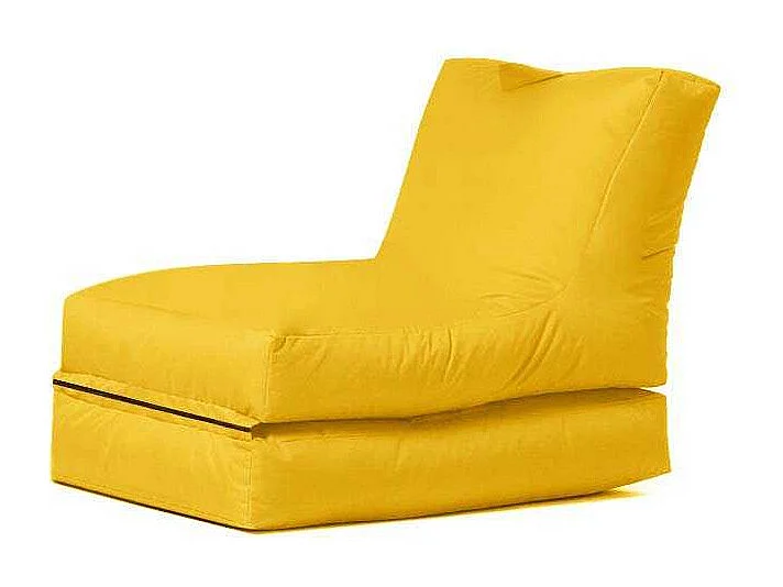 Pouf convertible / coussin de sol Kendel Jaune