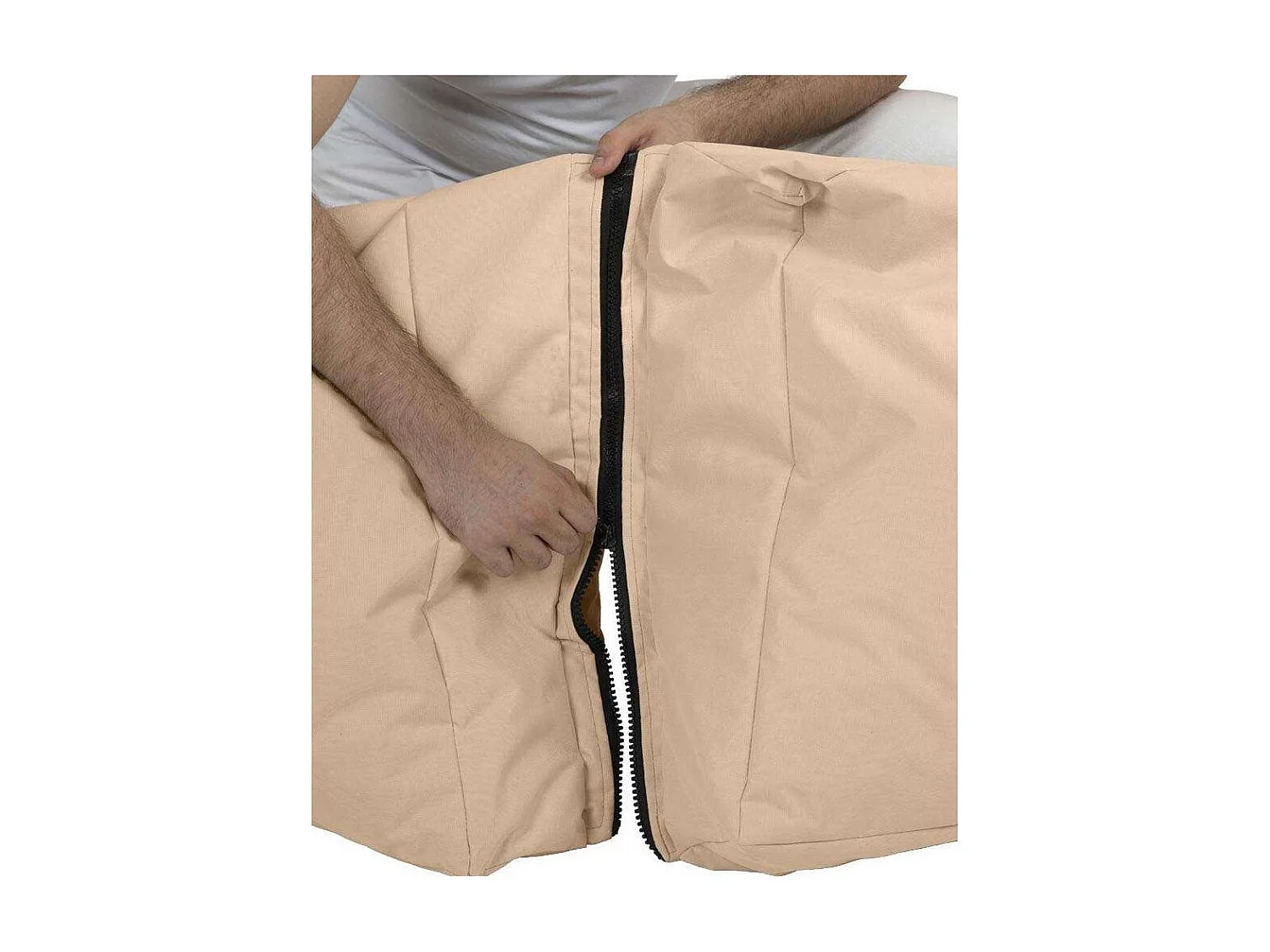 Pouf convertible / coussin de sol Kendel Beige