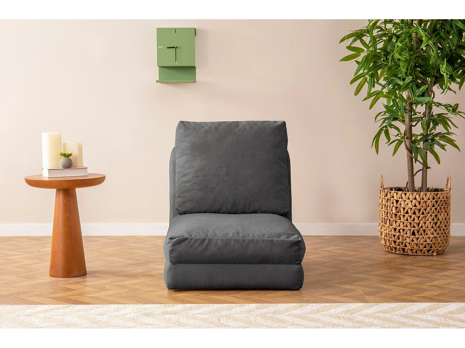 Sillón Altadena 162, Gris, 62x60x68cm, Tapiz, Patas: Plástico