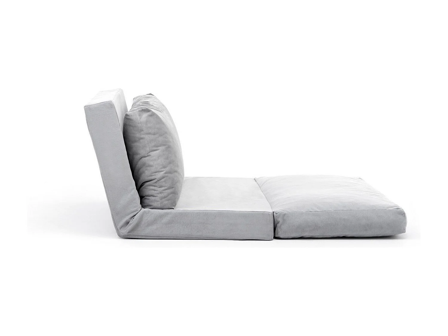 Fauteuil convertible Joude Velours Gris