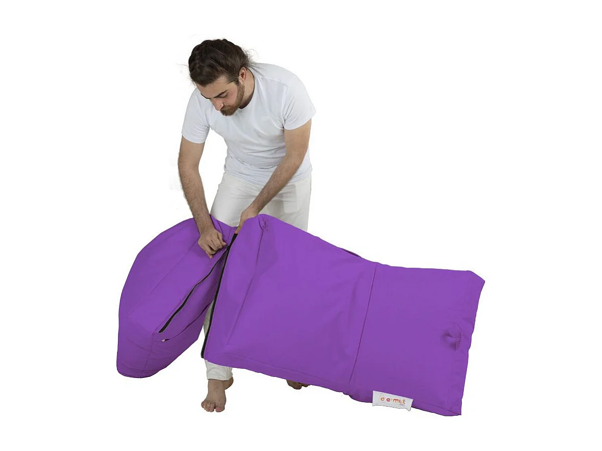 Pouf convertible / coussin de sol Kendel Violet