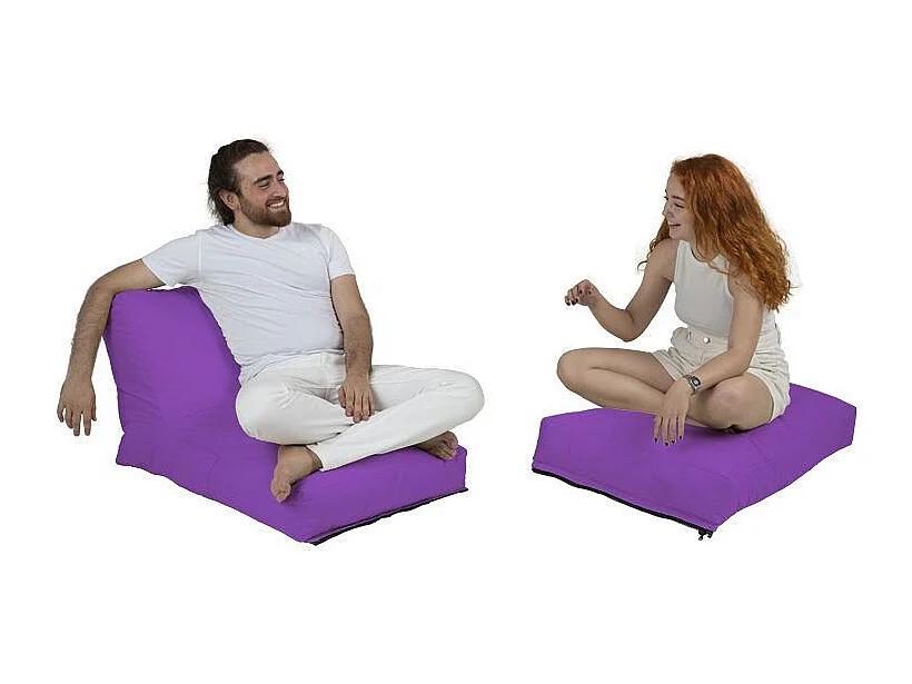 Pouf convertible / coussin de sol Kendel Violet