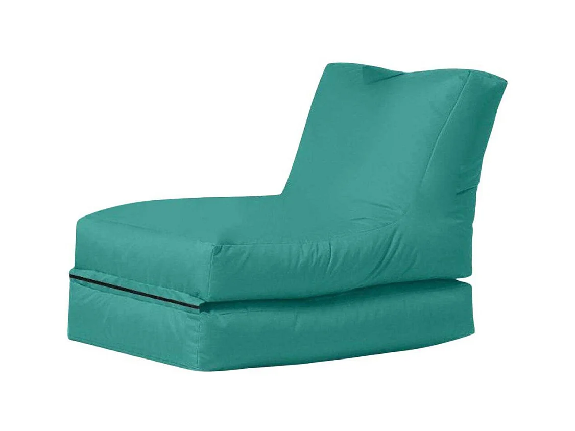 Pouf convertible / coussin de sol Kendel Bleu vert
