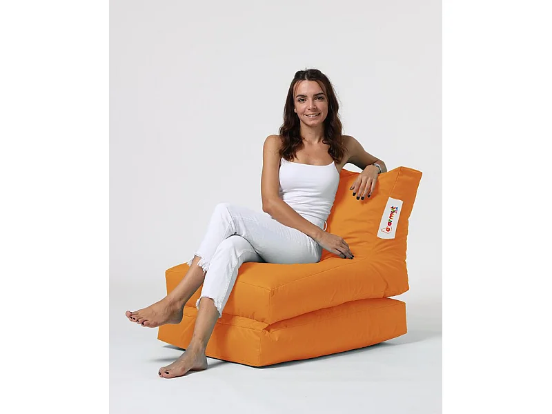 Pouf convertible / coussin de sol Kendel Orange