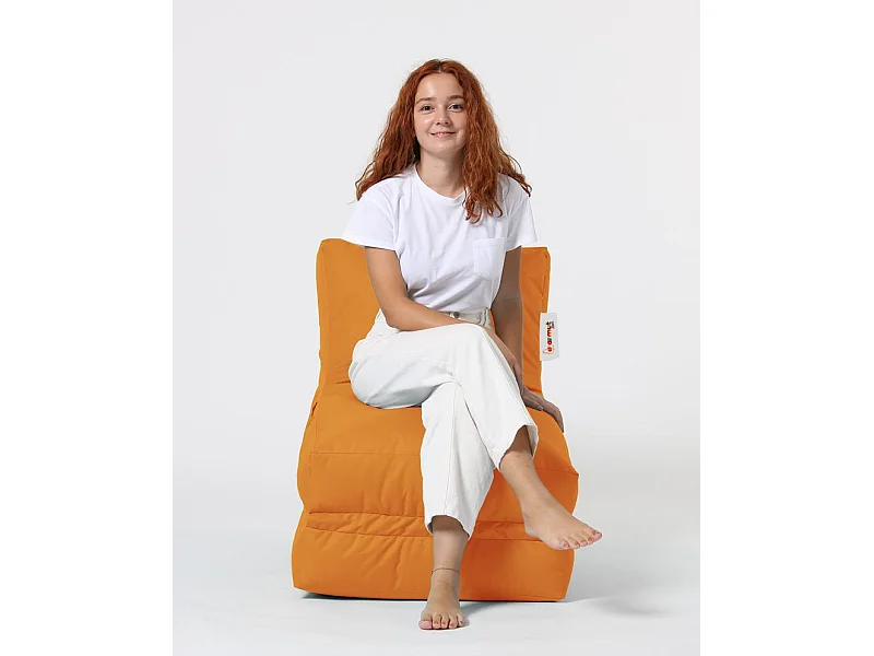 Pouf convertible / coussin de sol Kendel Orange