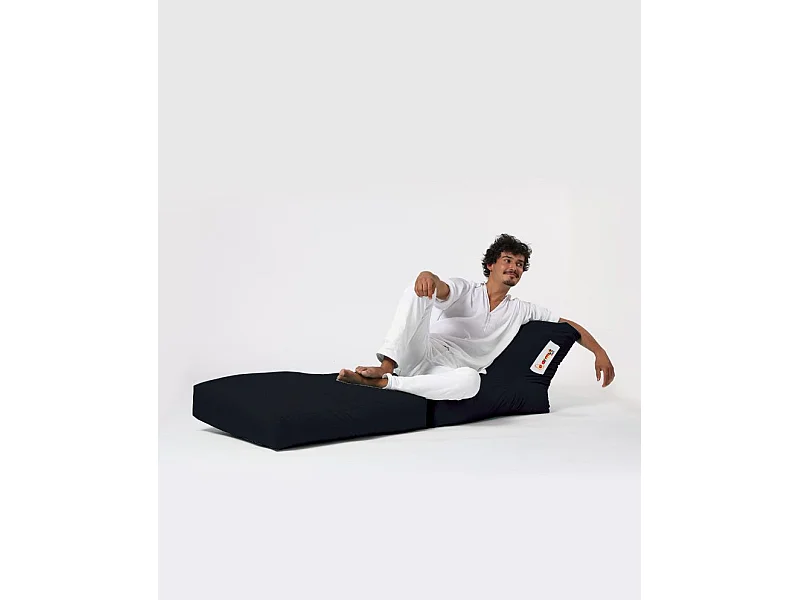 Pouf convertible / coussin de sol Kendel Noir