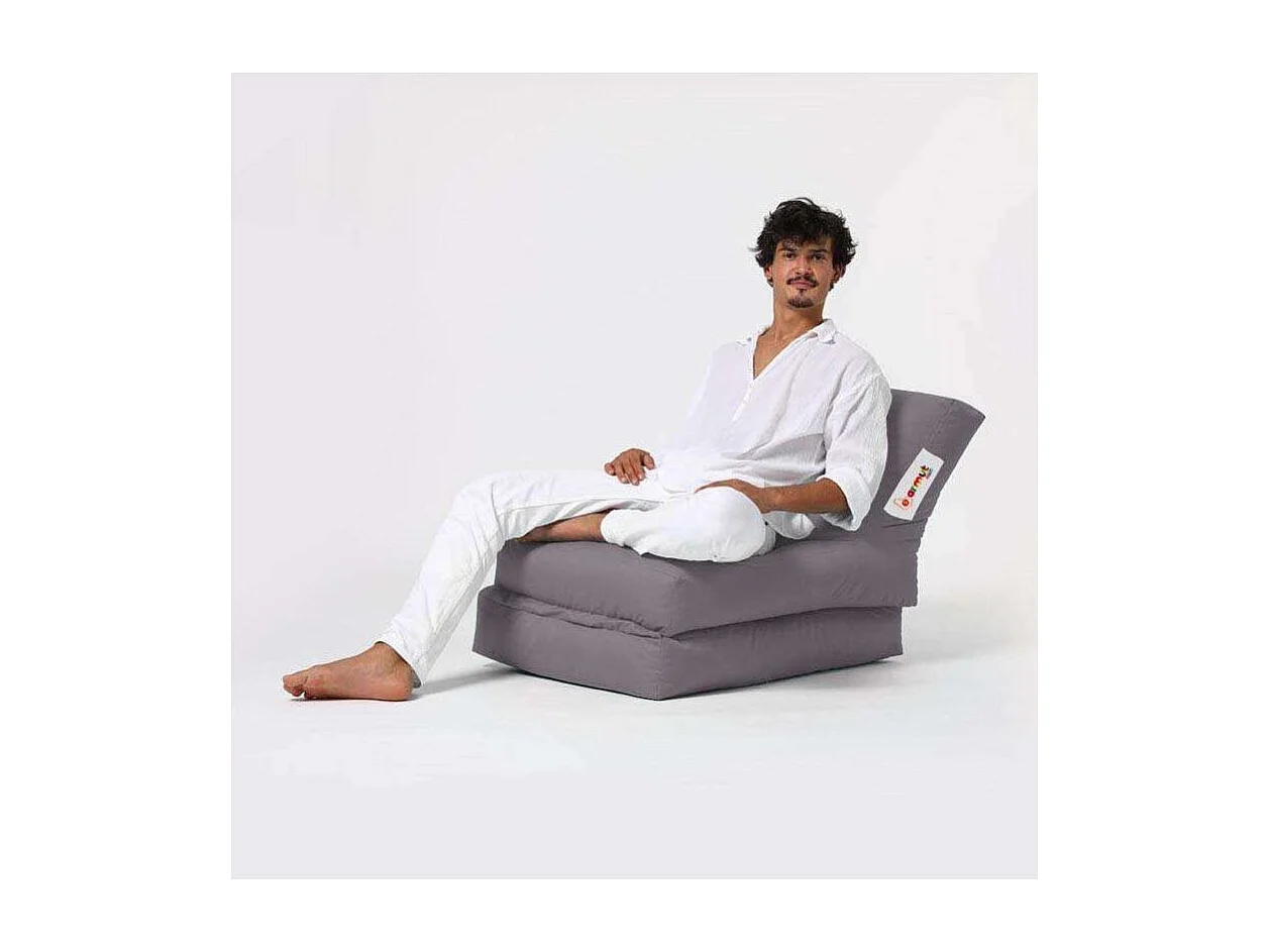 Pouf convertible / coussin de sol Kendel Gris