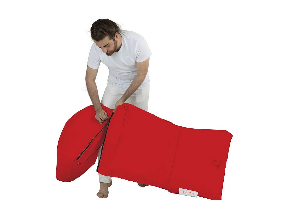 Pouf convertible / coussin de sol Kendel Noir