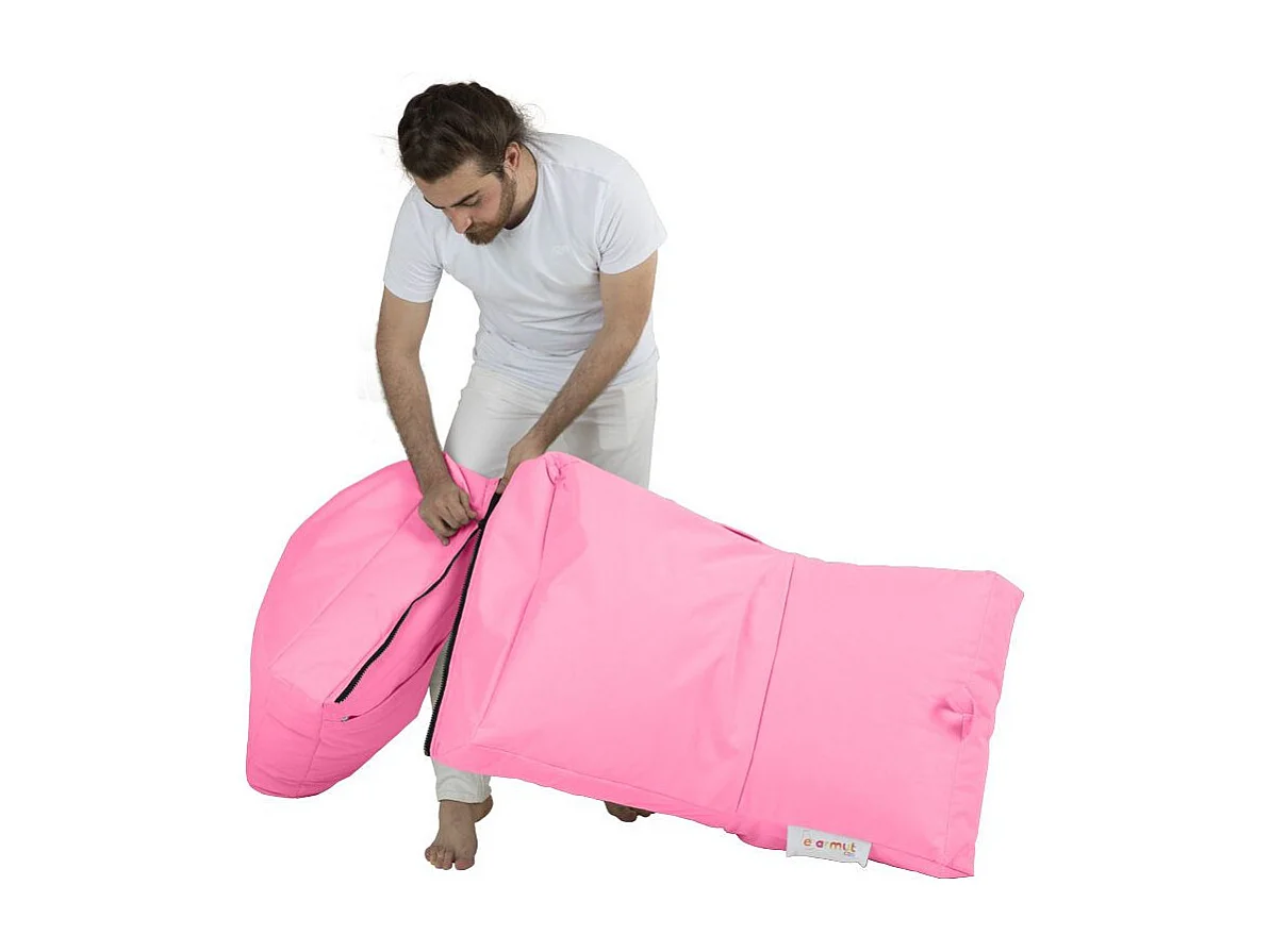 Pouf convertible / coussin de sol Kendel Rose