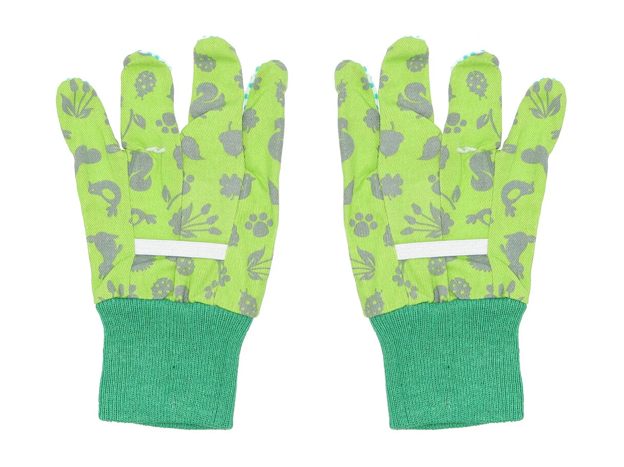 Set kleiner Gärtner Zubehör für Kinder aus Kunststoff Handschuhe + kleine Werkzeuge + Gießkanne + Schubkarre